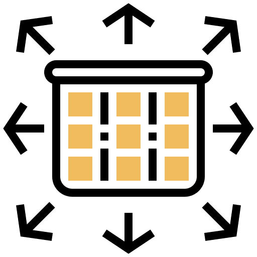Planning strategy files and folders cogwheel icon