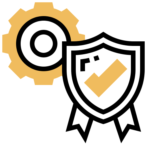 Quality assurance ribbons agile product development icon