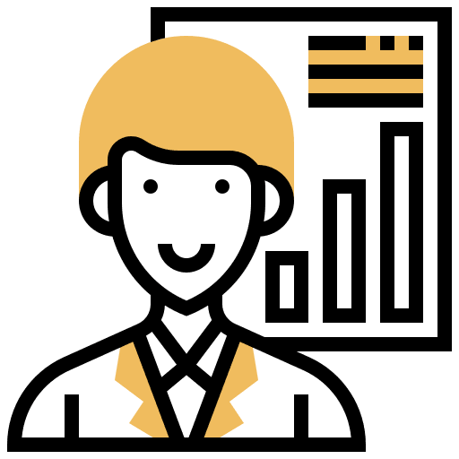Analyst analyst user consultant icon