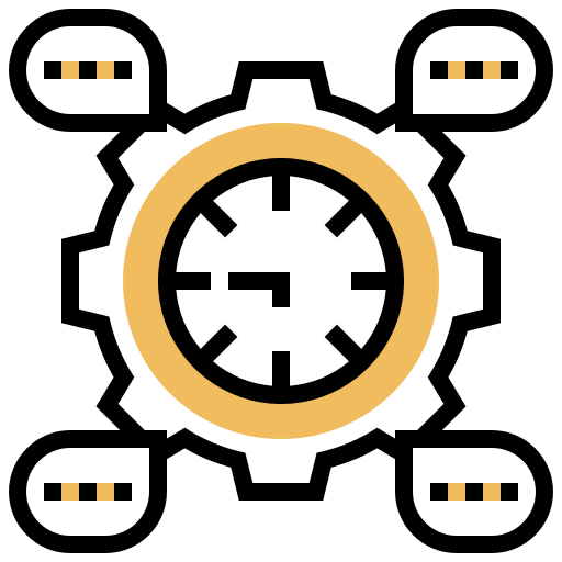 Development time and date project clock icon