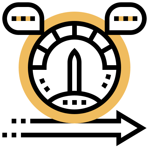 Speed hobbies and free time kilometers speed icon