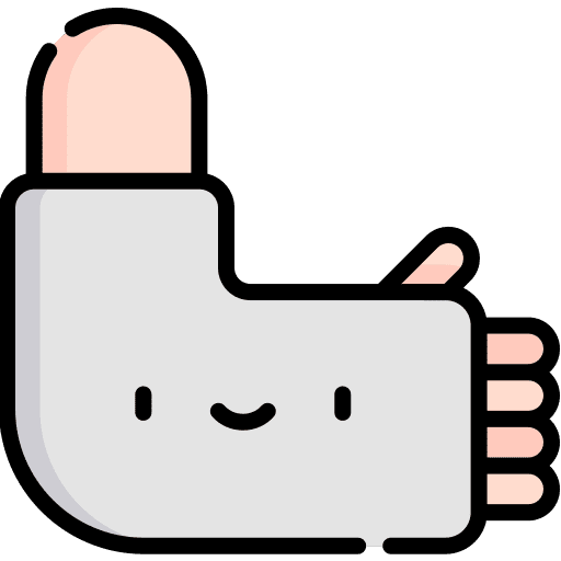 Arm plaster broken arm plaster healthcare and medical icon