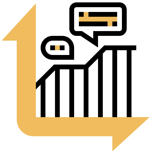 Chart task chart evaluation icon