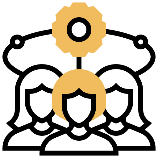 Team business and finance team partner icon