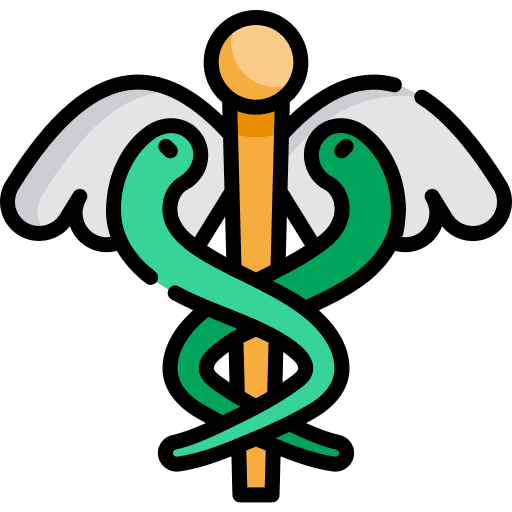 Caduceus doctor hermes health icon