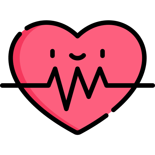Heart rate electrocardiogram healthcare and medical heart icon