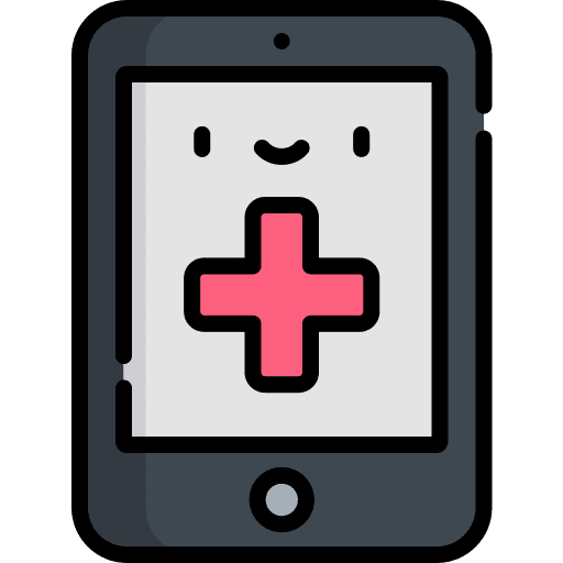 Emergency call phone receiver phone call technology icon