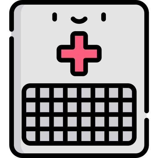 Gauze healthcare and medical bandage gauze icon