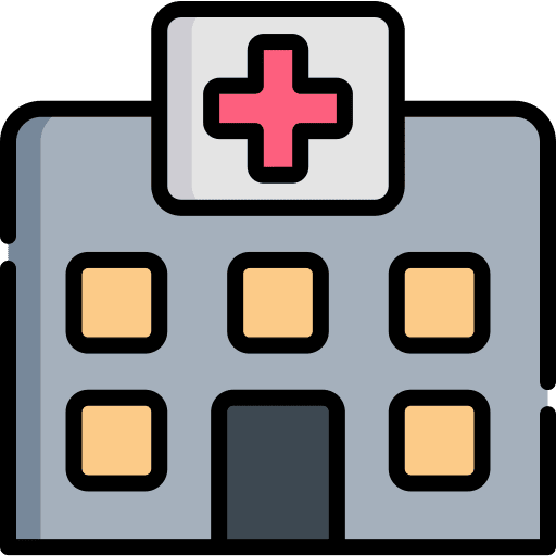 Hospital health medical urban icon