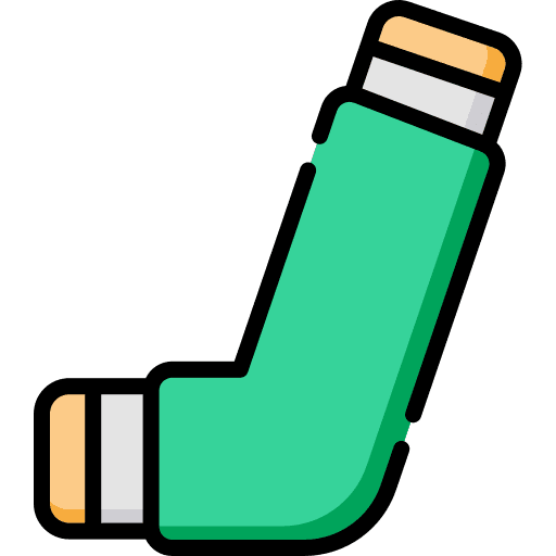 Inhaler medicine inhalator health care icon