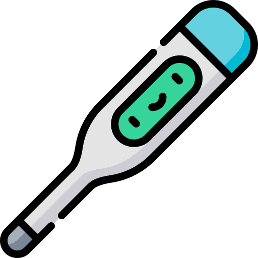 Thermometer healthcare and medical fahrenheit celsius icon