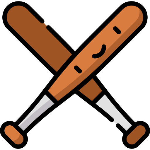 Baseball bat bat team sports sports ball icon