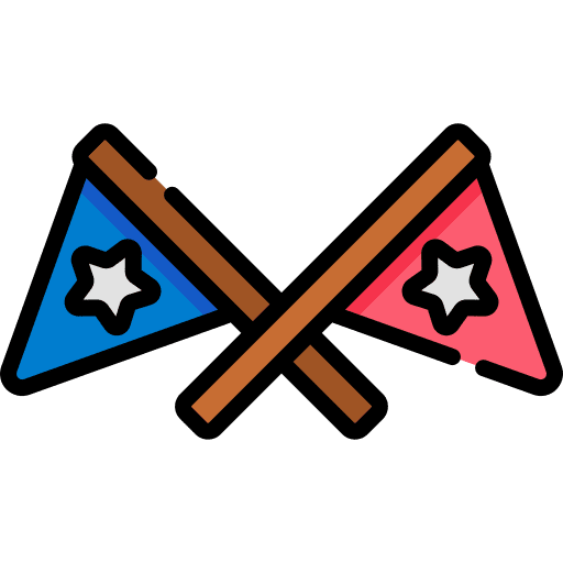 Flags team flags cheer icon