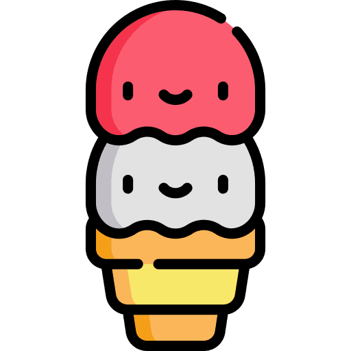 Ice cream food and restaurant ice cream dessert icon