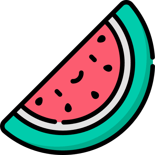 Watermelon diet vegetarian healthy food icon