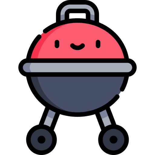 Grill bbq summertime cooking equipment icon
