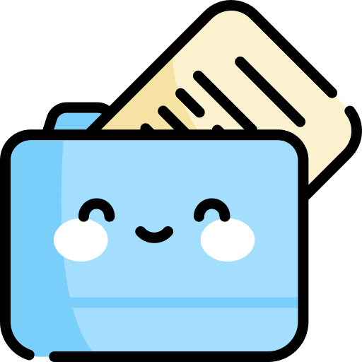 Folder files and folders office material interface icon