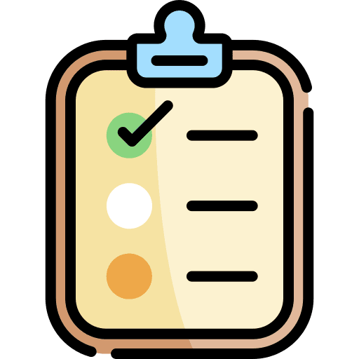 List check test document icon