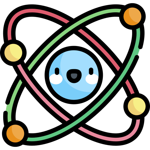 Atom physics atom atomic icon