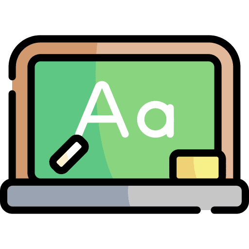 Blackboard education class blackboard icon