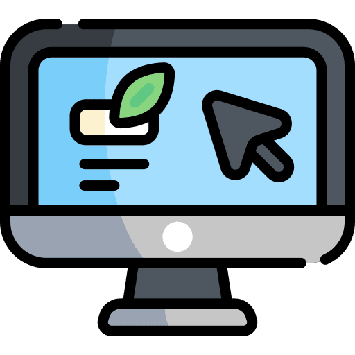 Computer cursor webpage screen icon