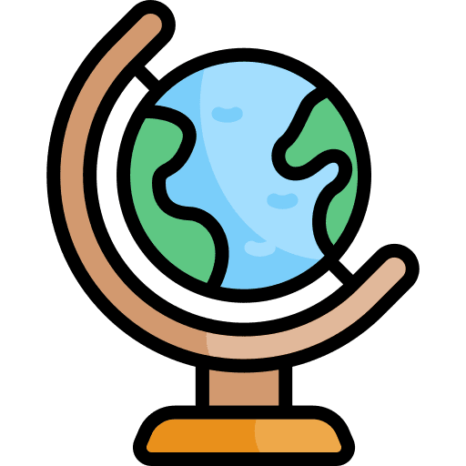 Earth globe map planet earth geography icon