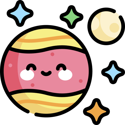 Space astronomy solar system earth icon