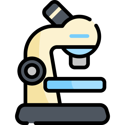Microscope scientific laboratory science icon