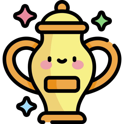 Trophy champion winner sports and competition icon