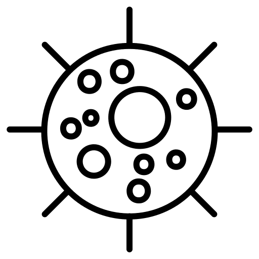 Virus education healthcare and medical scientist icon