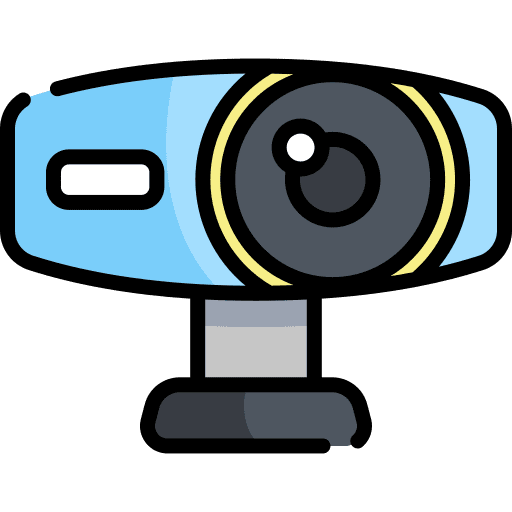 Webcam computer videocall communications icon