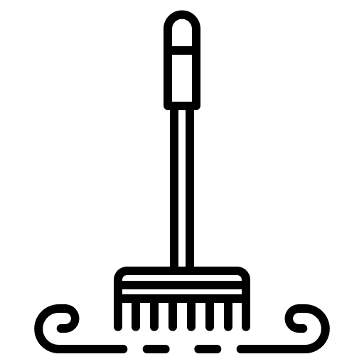 Brush wiping brush sweep icon