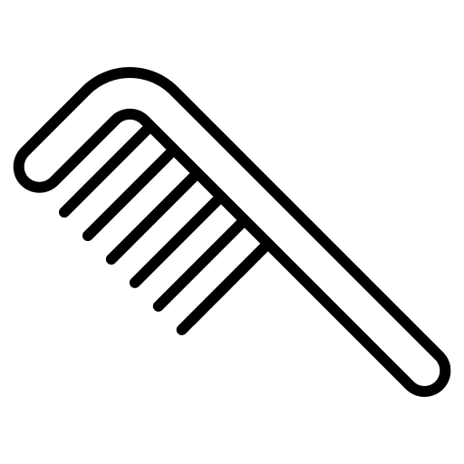 Comb beauty salon grooming comb icon