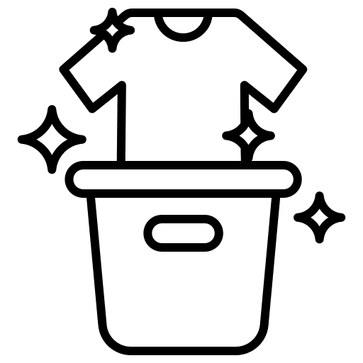 Laundry clean clothes furniture and household icon