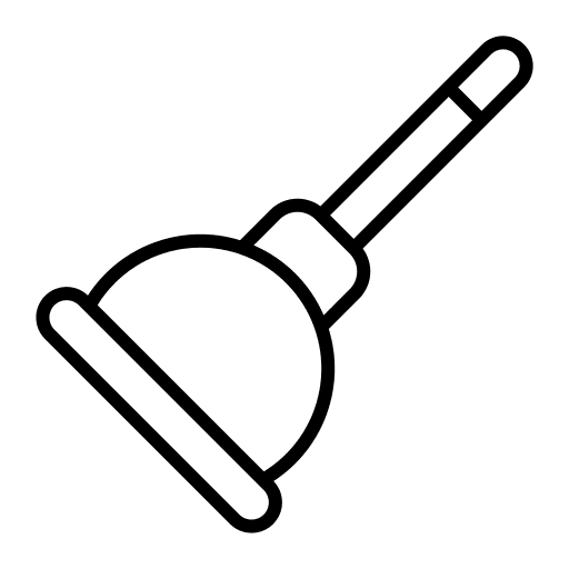 Plunger furniture and household improvement bathroom icon