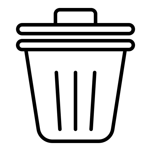 Trash bin trash bin interface garbage icon