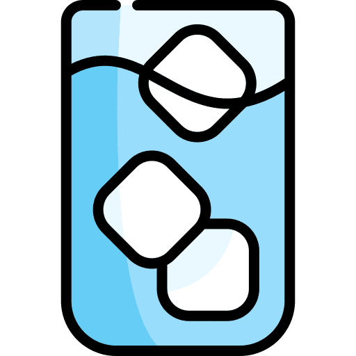 Water drink food glass of water icon