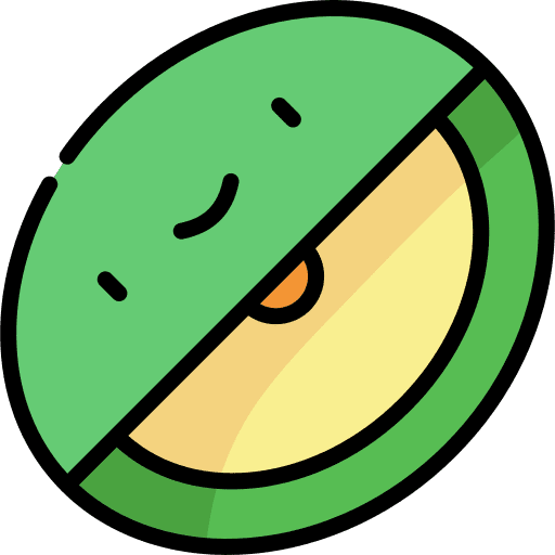 Cantaloupe vegetarian melon food and restaurant icon