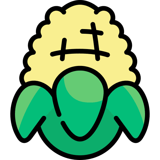 Corn vegetarian healthy food corn icon