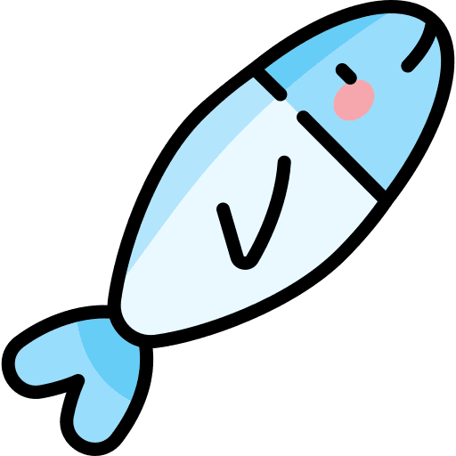 Fish sea life animal diet icon