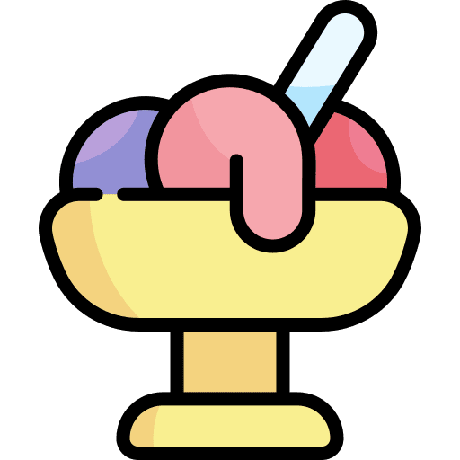 Ice cream food dessert cold icon