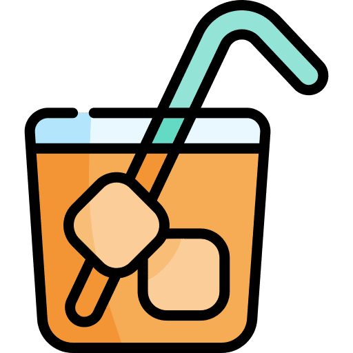 Orange juice drink healthy food fruit icon