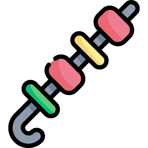 Skewer barbecue restaurant meat icon