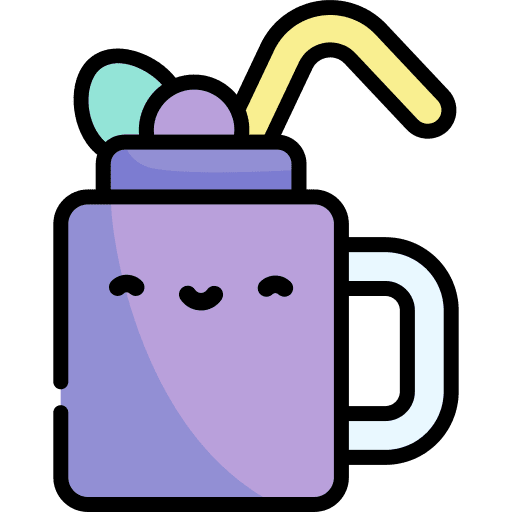 Smoothie drink juice straw icon