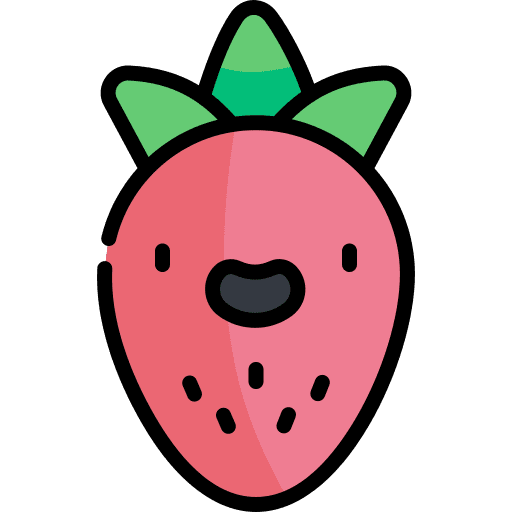 Strawberry healthy food strawberry vegetarian icon