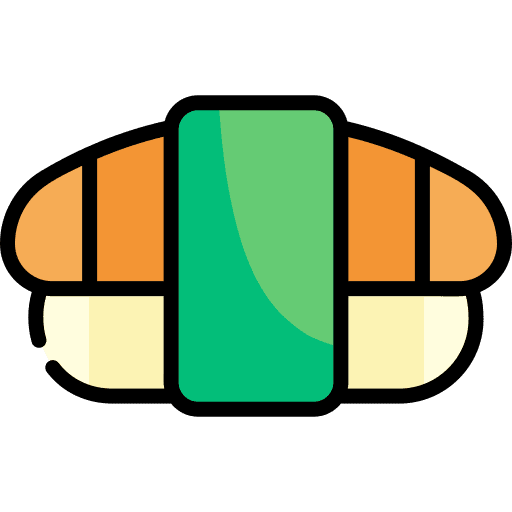 Sushi food maki raw icon