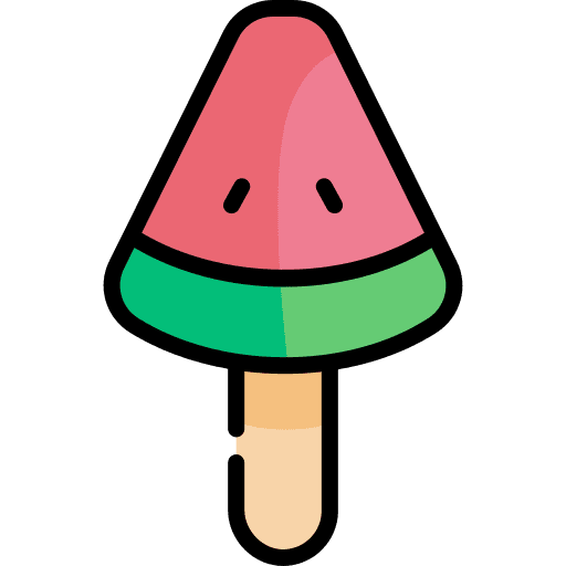 Watermelon summertime food and restaurant ice cream icon