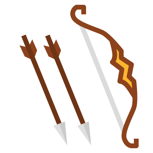 Archer arrow archery sports and competition icon