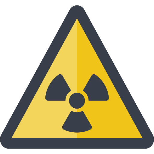 Nuclear chemical pollution hazard icon