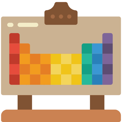 Periodic table science chemistry elements icon